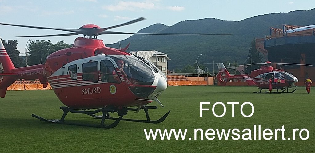 Două elicoptere SMURD pentru 2 frați opăriți din Mastacăn