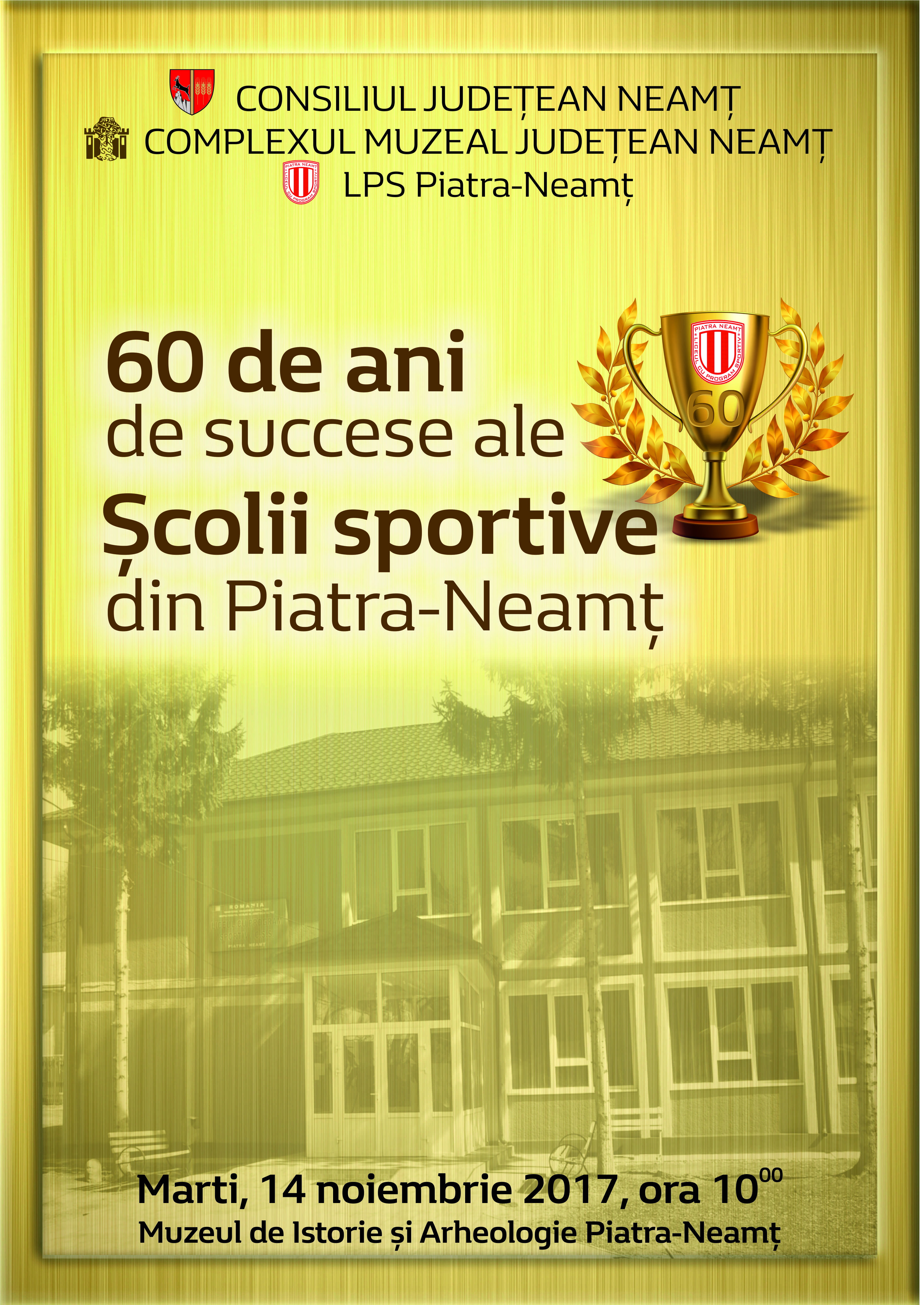 60 de ani de succese ale Școlii Sportive din Piatra Neamț