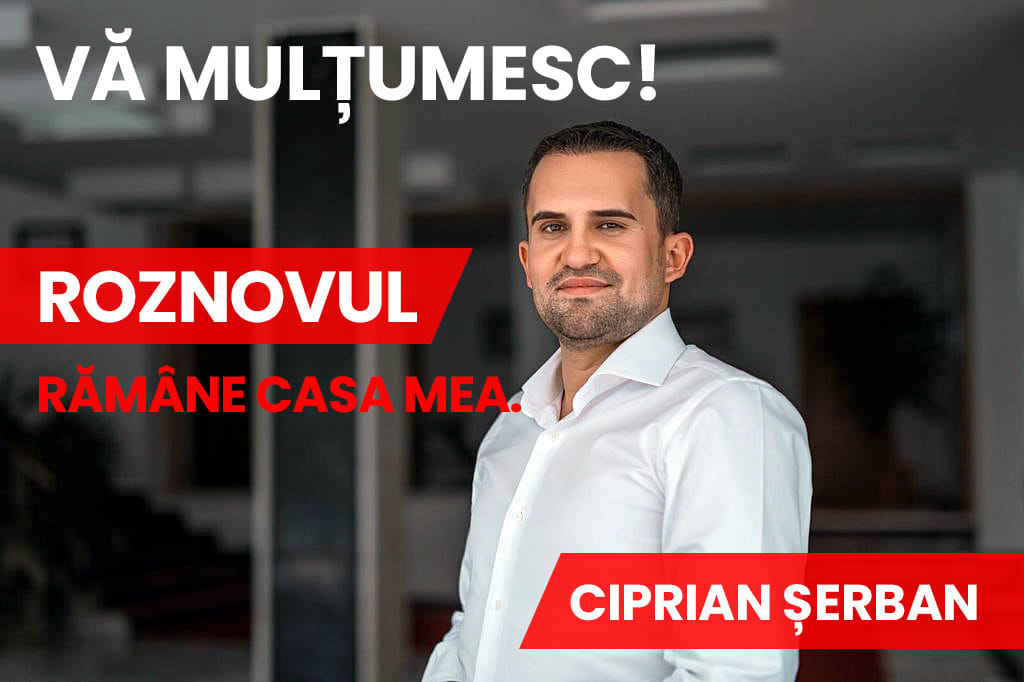 Deputatul Ciprian Șerban – mesaj pentru roznoveni după votul de la alegerile locale