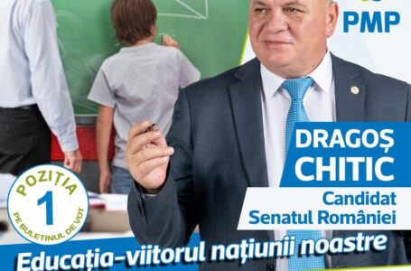Dragoș Chitic (PMP Neamț): Educația trebuie să reprezinte cu adevarat o prioritate națională!