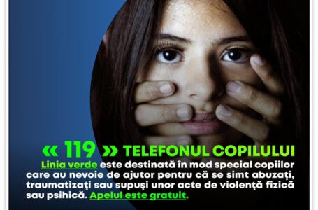Deputatul Mara Calista: „119 – Telefonul copilului este de astăzi funcțional”