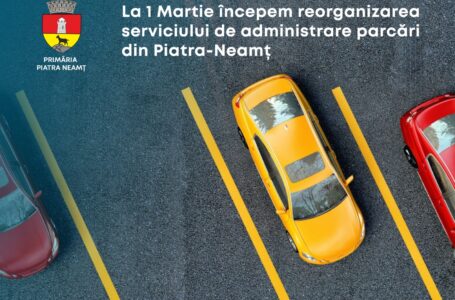 Primarul Carabelea: „Toate contractele de parcări din Piatra-Neamţ devin nule de la 1 martie 2022!”