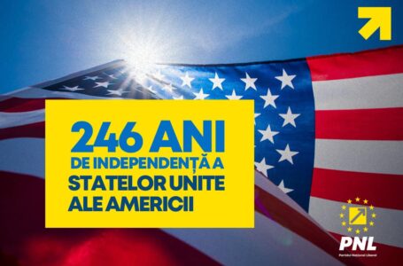 Deputatul Mugur Cozmanciuc, de Ziua SUA.: „Celebrăm democraţia, libertatea şi dreptate unui partener loial României!”