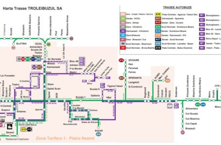 Iată hărţile cu noile trasee pentru transportul public din Piatra-Neamţ