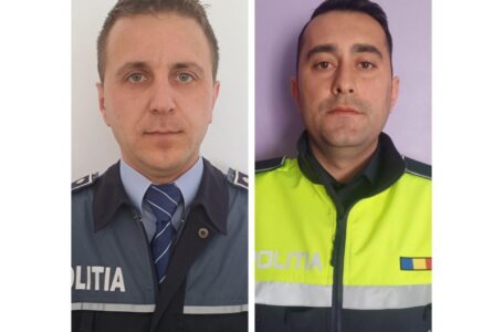 Doi polițiști din Neamț au salvat un bărbat de la o moarte sigură