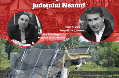 Comunicat de presă – George Lazăr, președinte PNL Neamț: ”Domnilor Harpa şi Arsene, tovarăşi PSDişti, să vă fie rușine pentru că nu vreți un nou pod la Luțca!”
