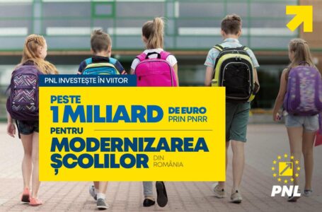 Deputatul Mugur Cozmanciuc (PNL Neamţ): „Un miliard de euro din PNRR pentru investiţii în unităţi de învăţământ!”