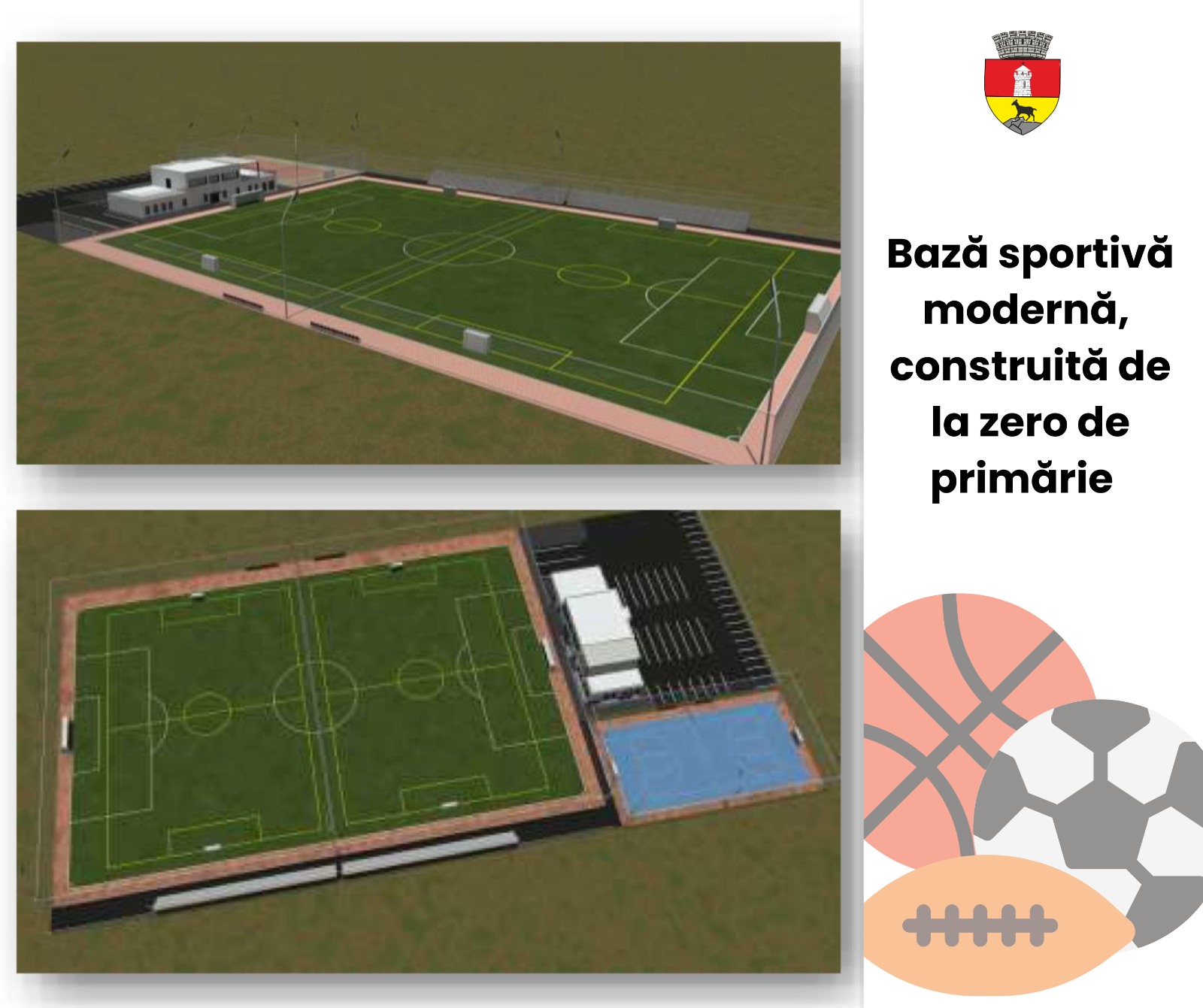 Primăria Piatra-Neamţ construieşte o bază sportivă modernă nouă