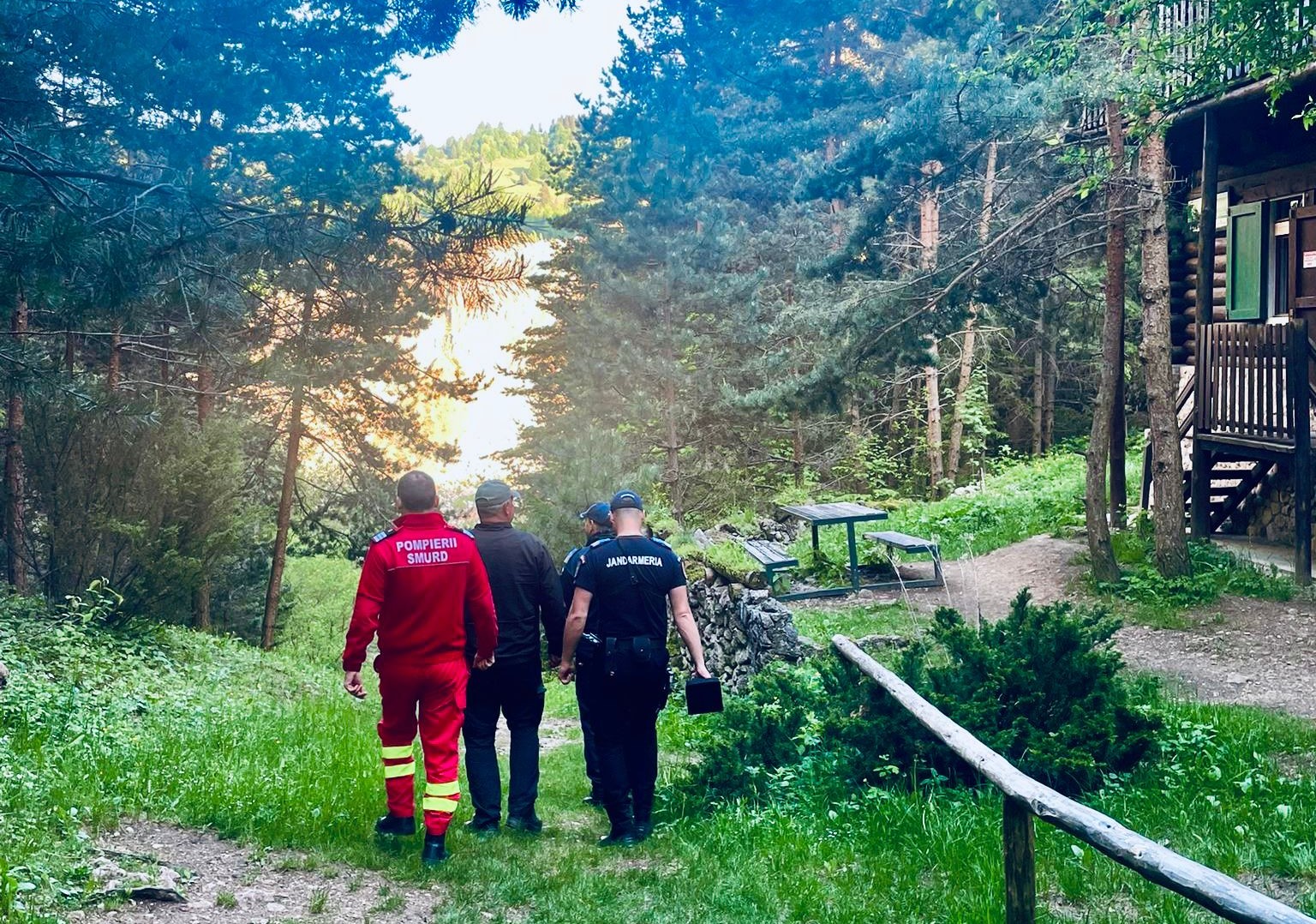 Urs la o cabană din Bicaz-Chei. Jandarmii au evacuat zona