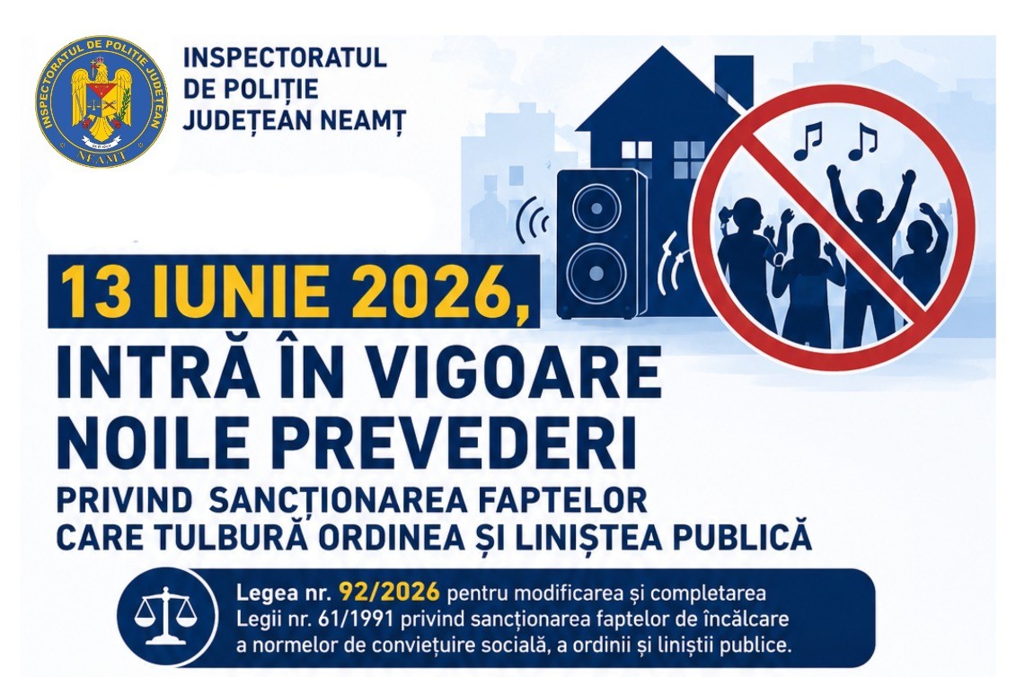 Amenzi mai mari pentru tulburarea ordinii şi liniștii publice