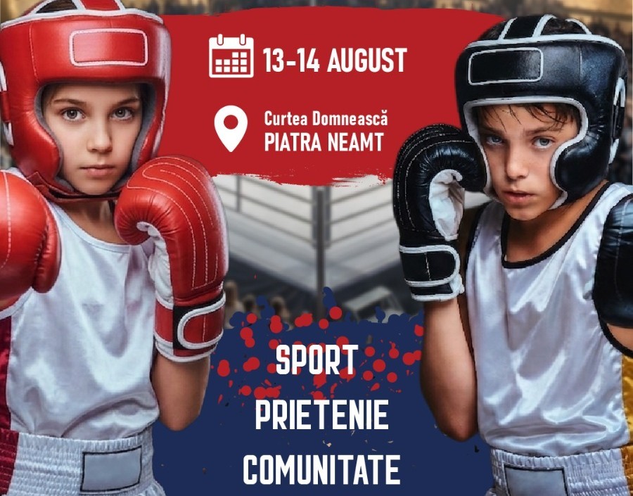 Piatra-Neamț pune mănușile solidarității! „Mănuși pentru Viitor” aduce boxul mai aproape de copii și de comunitate