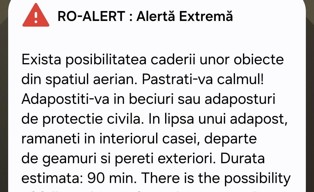 ALERTĂ de dronă în judeţul Neamţ